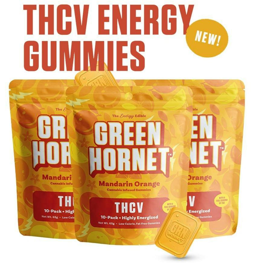 Green Hornet Mandarin Orange Energy Gummies
