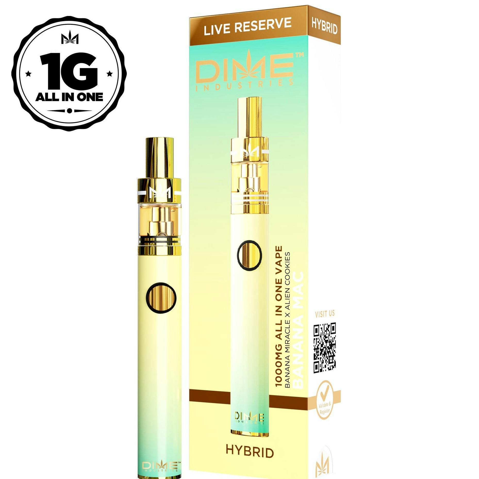 Dime Banana Mac Live Resin Disposable