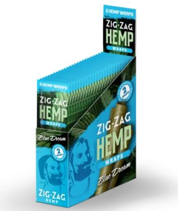 Zig Zag Blue Dream Hemp Wraps 2pk