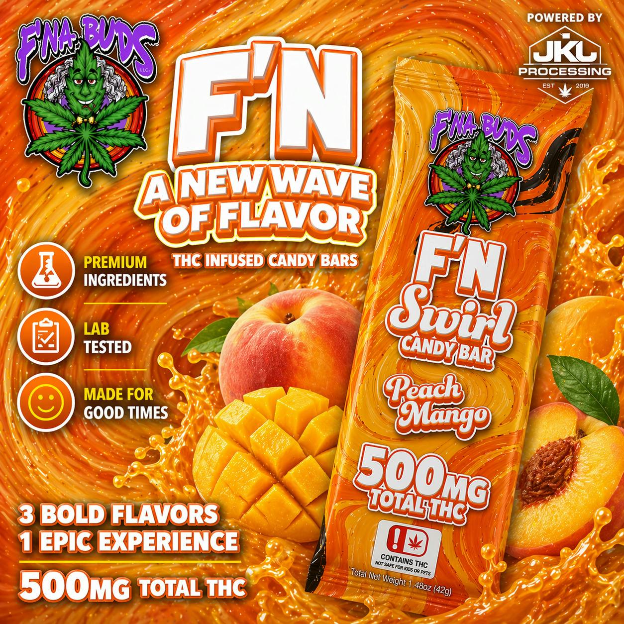 F'N Peach Mango Swirl Bar