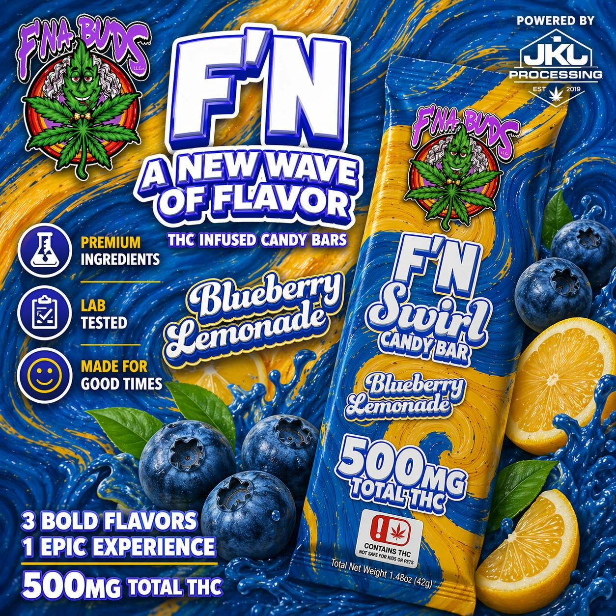 F'N Blueberry Lemonade Swirl Bar