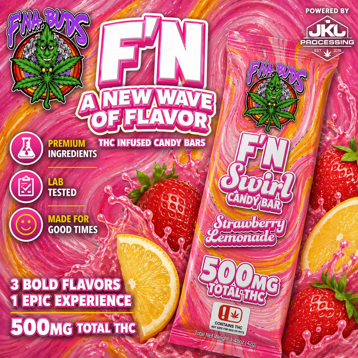 F'N Strawberry Lemonade Swirl Bar