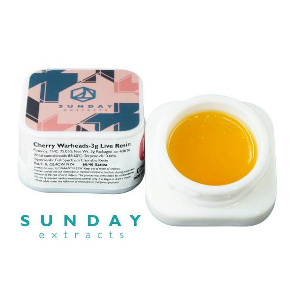 Sunday Cherry Warheads Live Resin