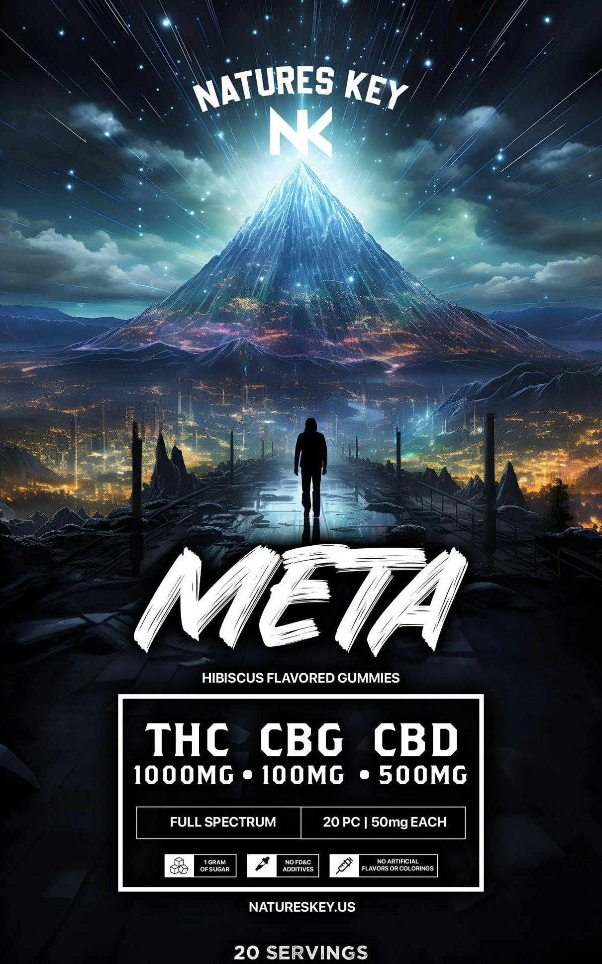 Nature's Key Meta Gummies 10:5:1 THC: CBD:CBG