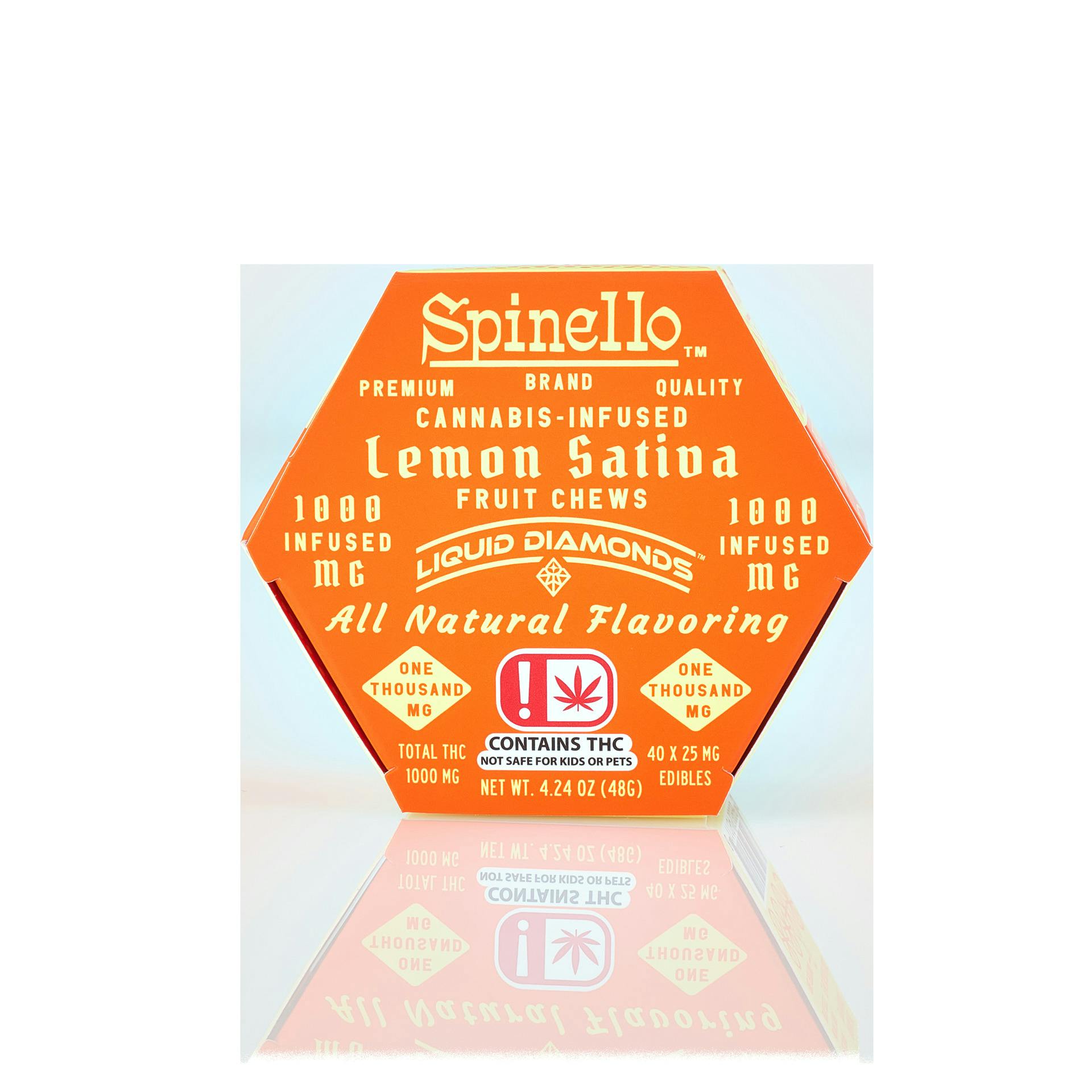 Spinello Lemon (Sativa) Liquid Diamond Gummies