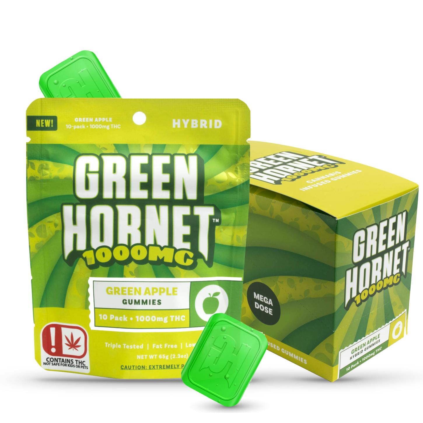 Green Hornet Green Apple Gummies