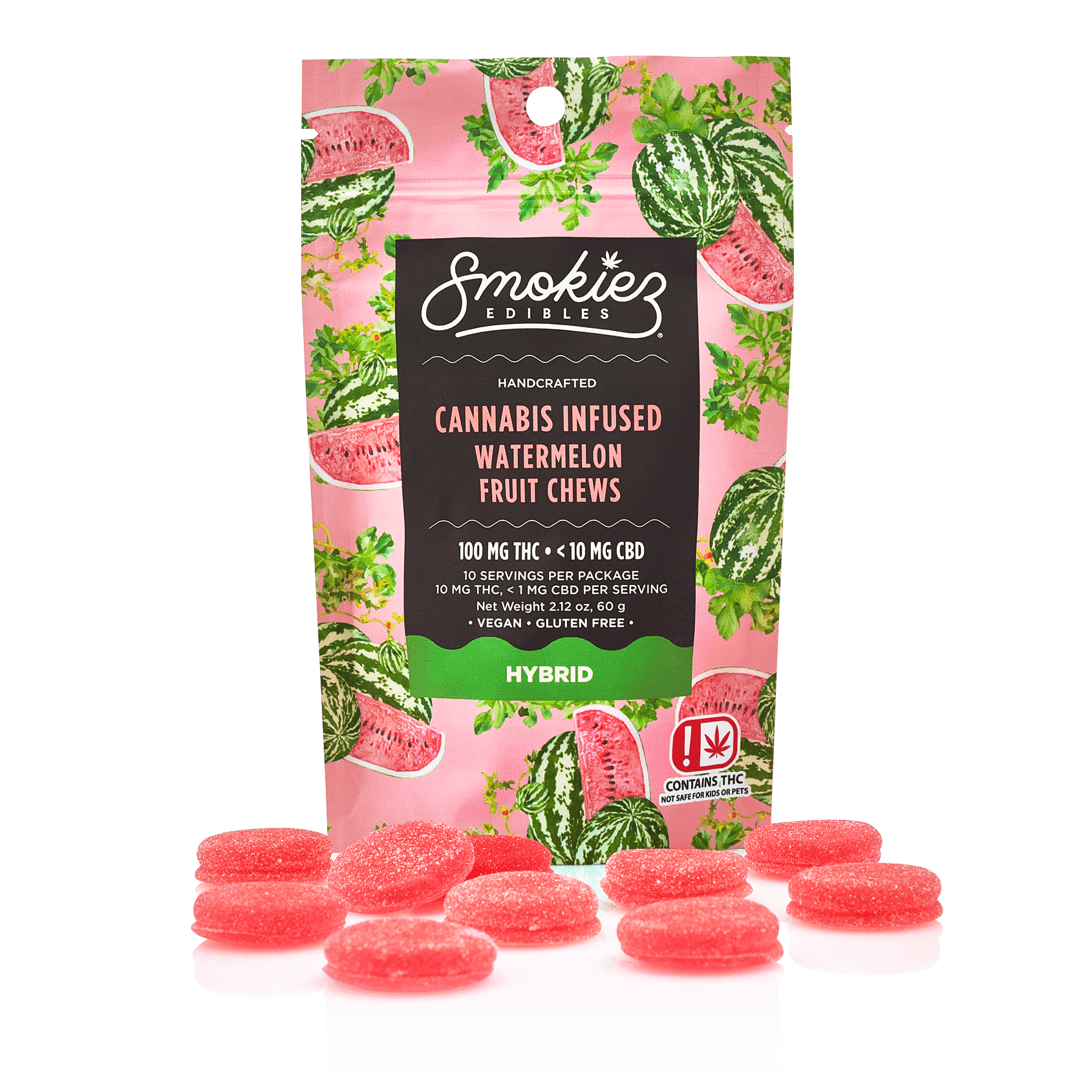 Smokiez Sweet Watermelon Hybrid Gummies
