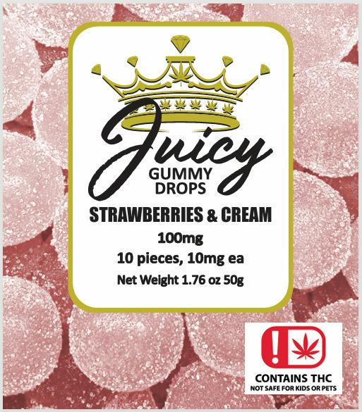 Juicy Strawberries & Cream Gummies