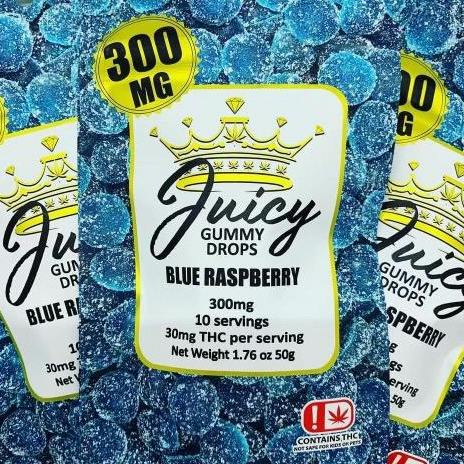 Juicy Blue Raspberry Gummies