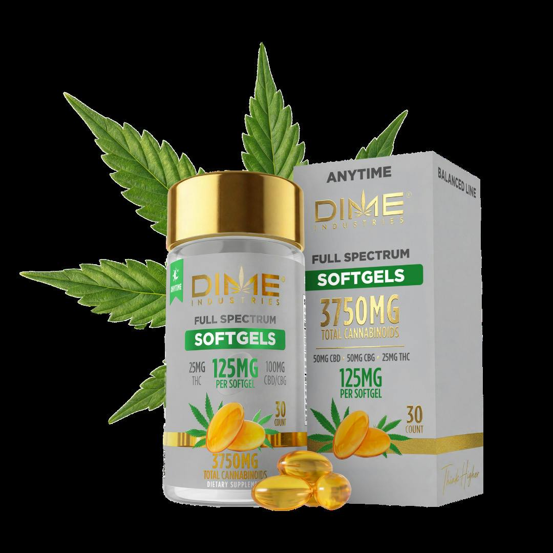 Dime Anytime Softgels 2:2:1 CBD:CBG:THC