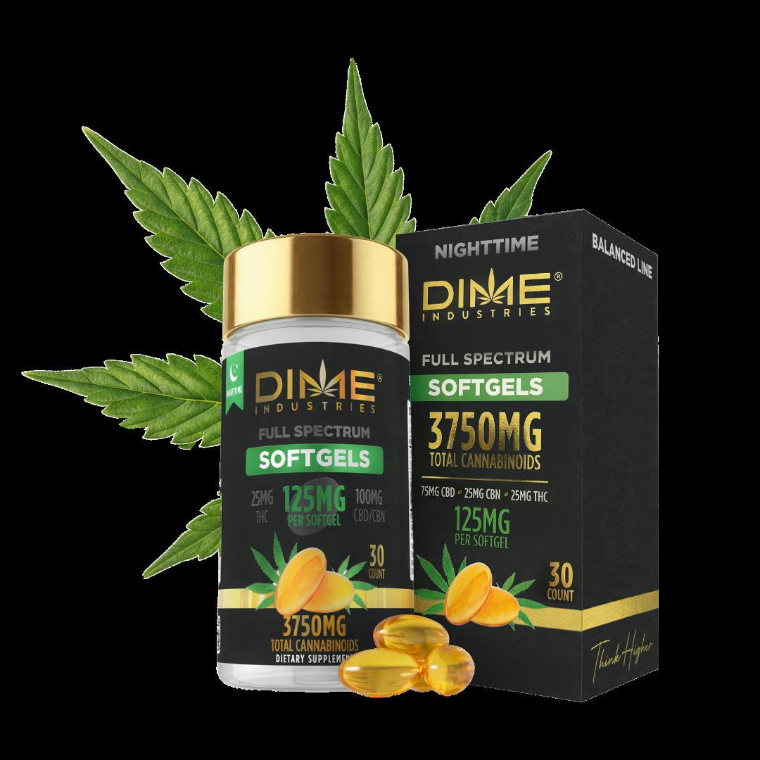 Dime Nighttime Softgels 2:2:1 CBD:CBN:THC