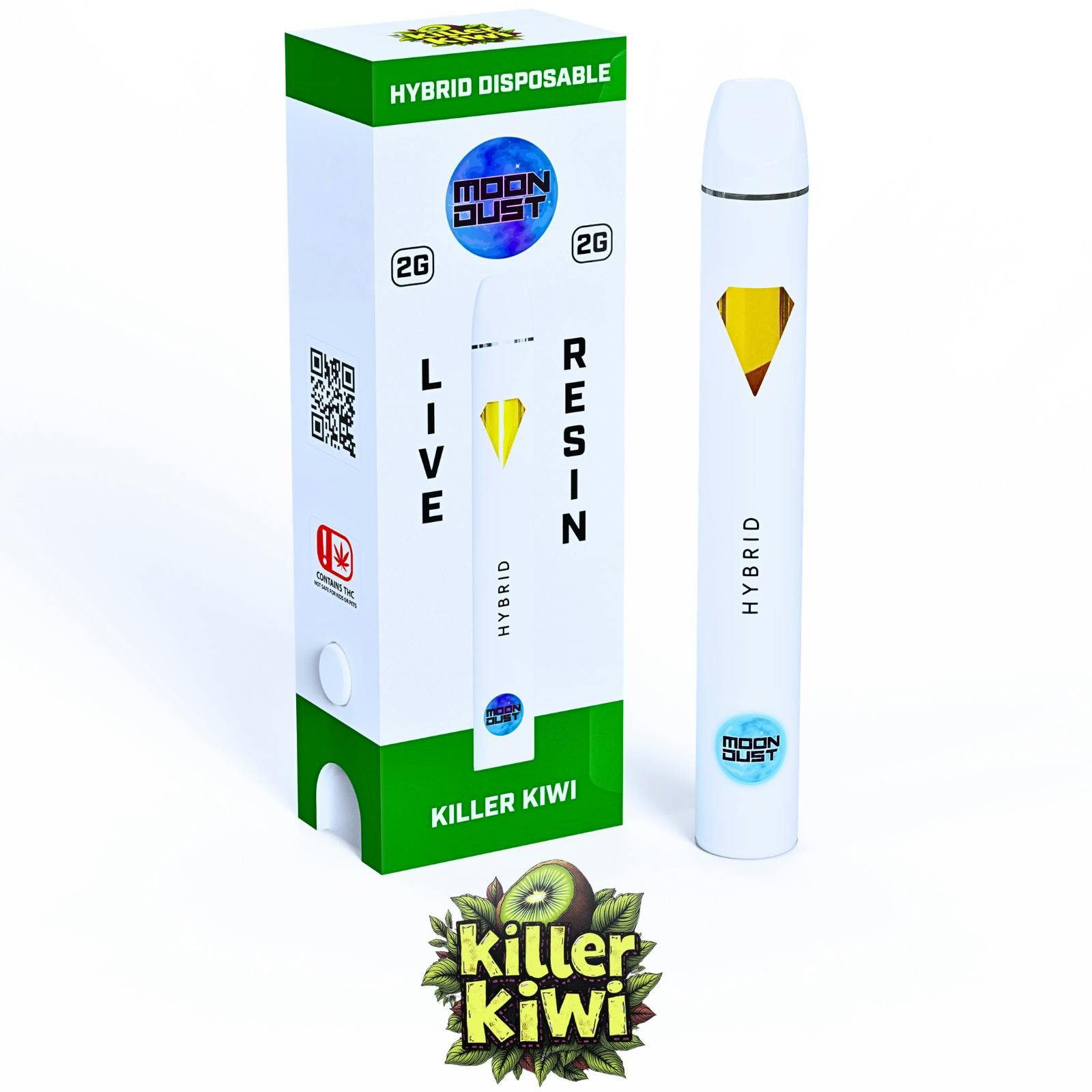 Moon Dust Killer Kiwi Live Resin Disposable