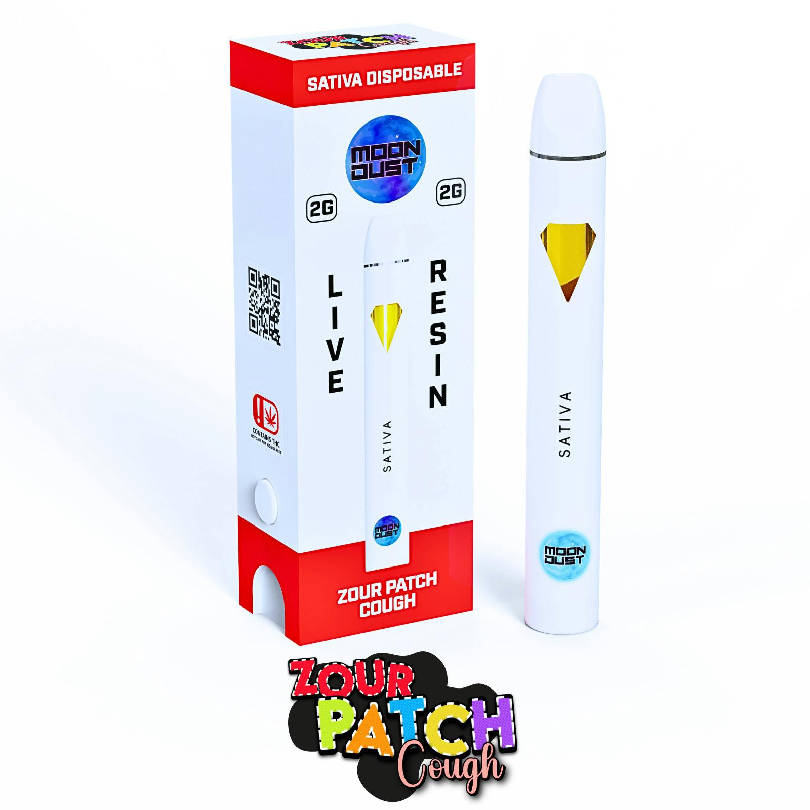 Moon Dust Zour Patch Cough Live Resin Disposable