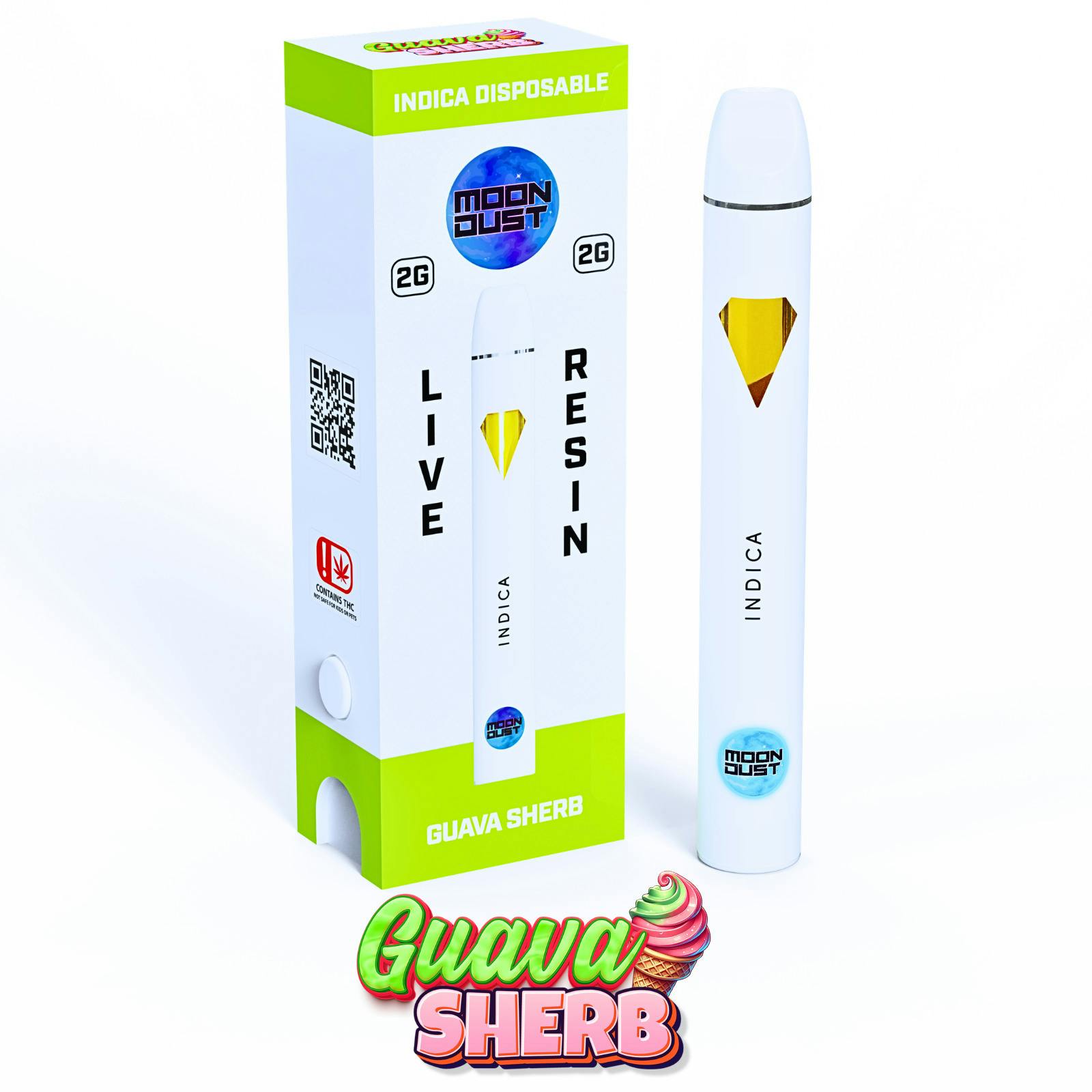Moon Dust Guava Sherb Live Resin Disposable