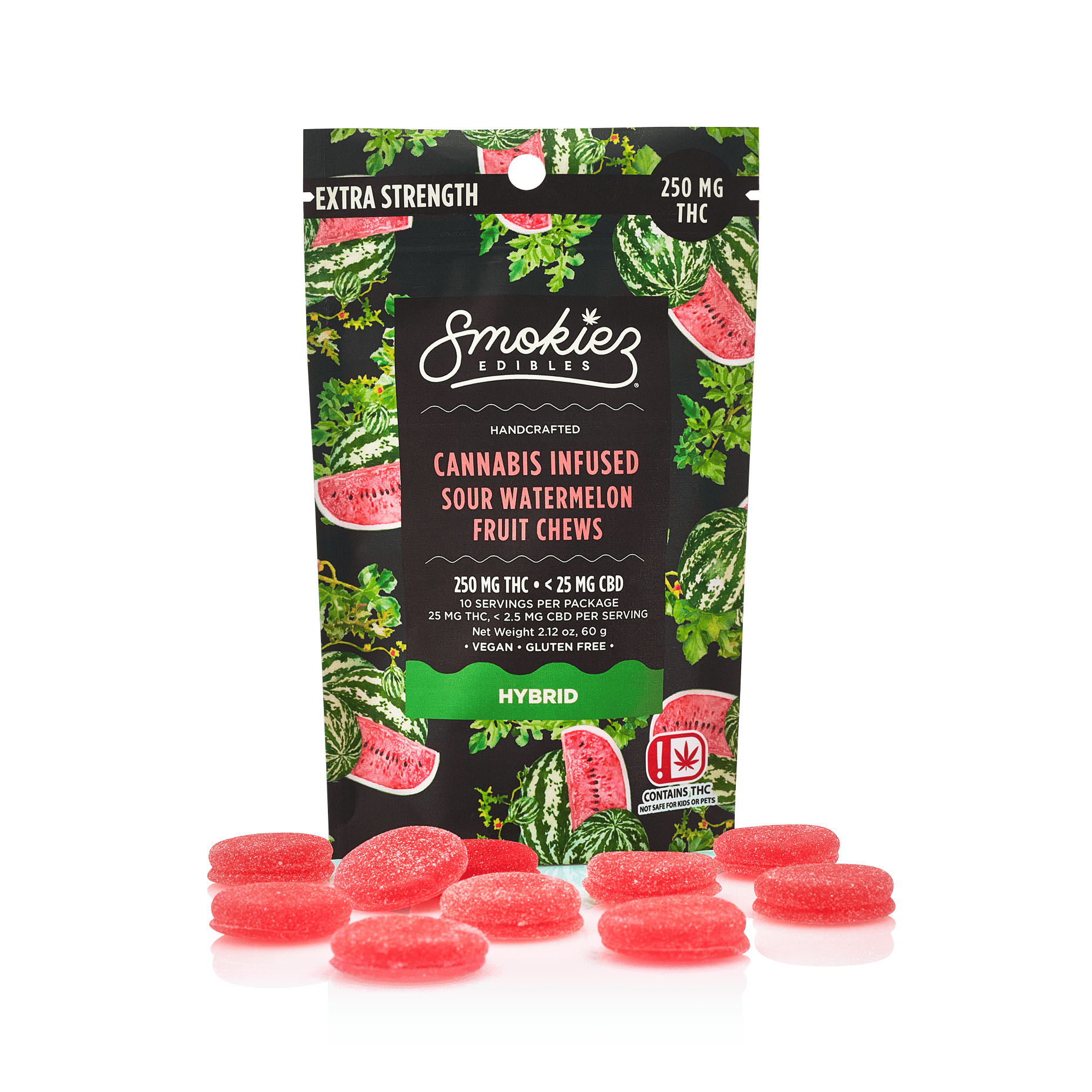 Smokiez Sweet Watermelon Hybrid Gummies