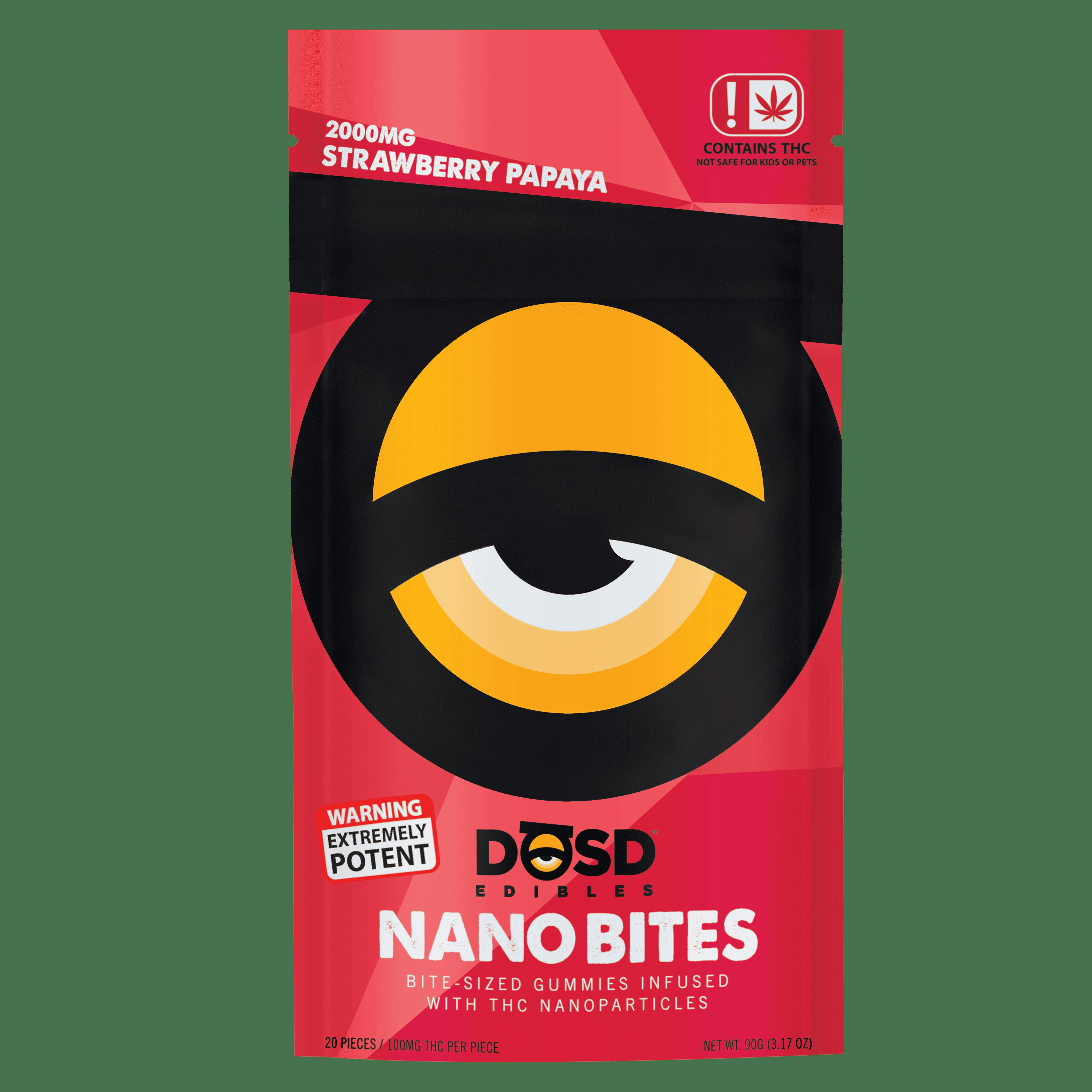 DOSD Strawberry Papaya Hybrid Gummies