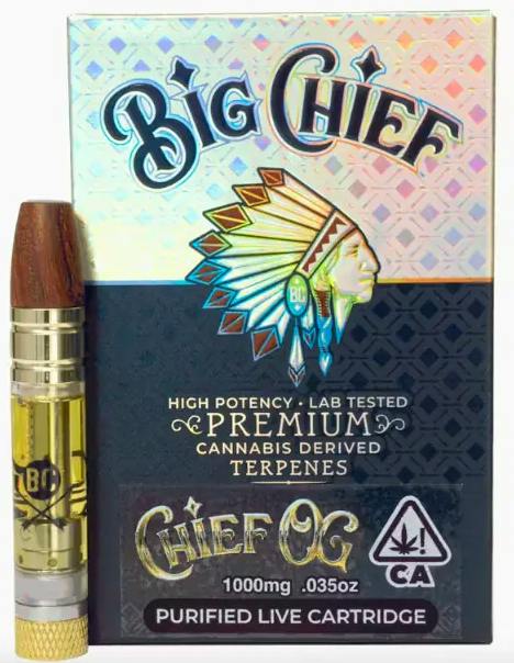 BIG CHIEF: WHITE WIDOW CARTRIDGE HYBRID 1G