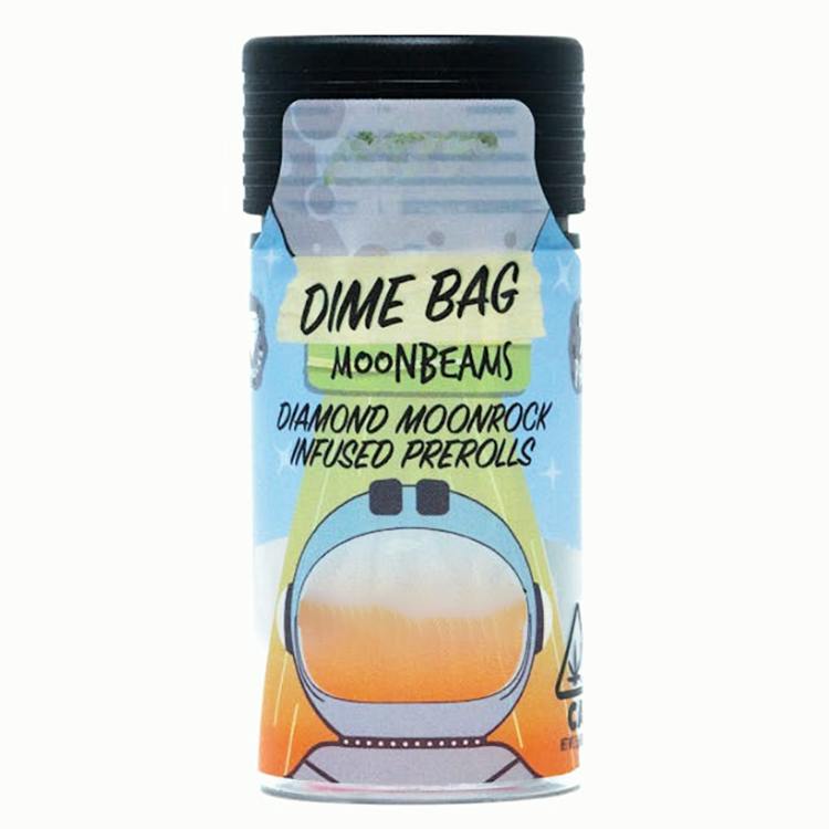 DIME BAG: SUNSET SHERBET MOONBEAMS INFUSED HYBRID 2.5G PREROLL 5 PACK