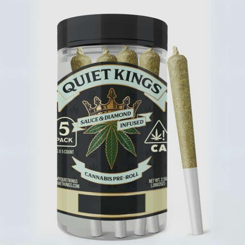 QUIET KINGS: PHANTOM OG INDICA 2.5G PREROLL 5 PACK