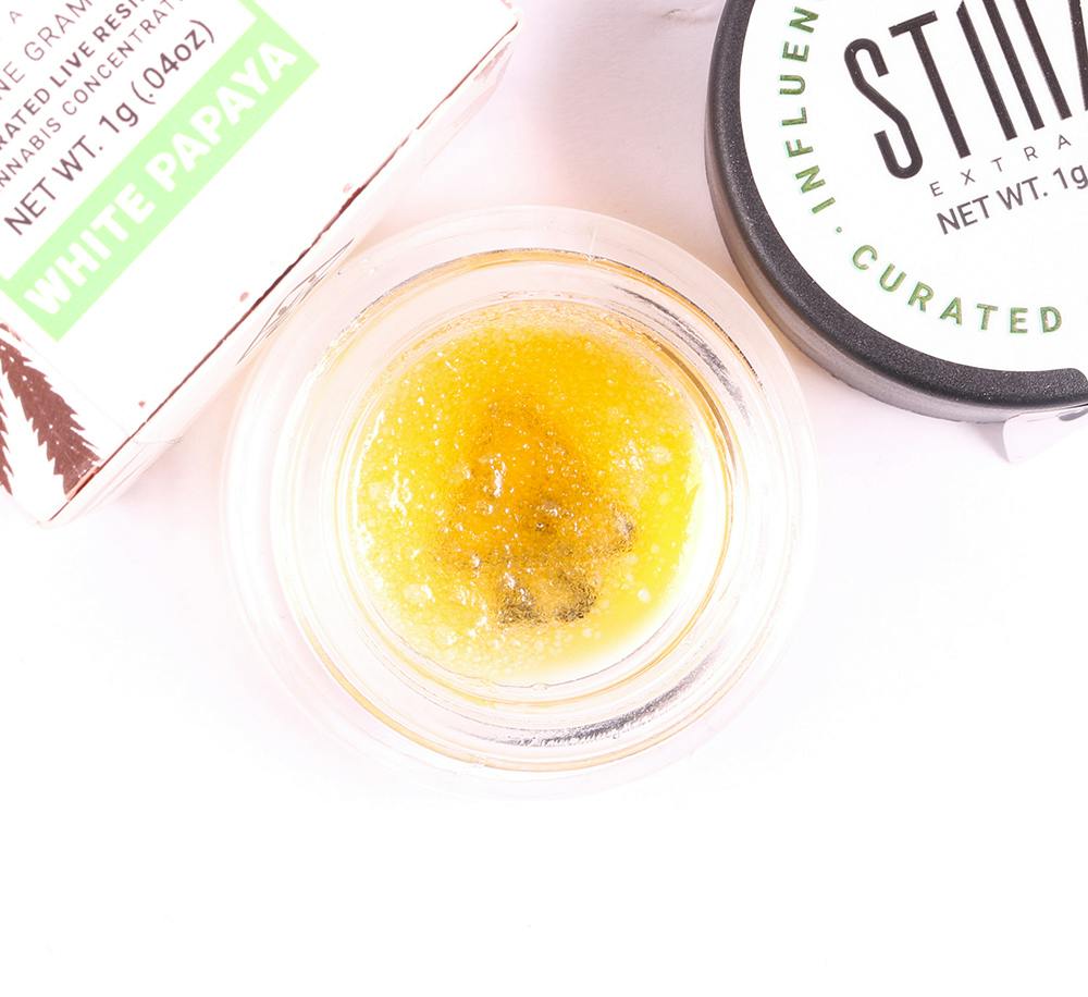 STIIIZY: WHITE PAPAYA CURATED LIVE RESIN 1G