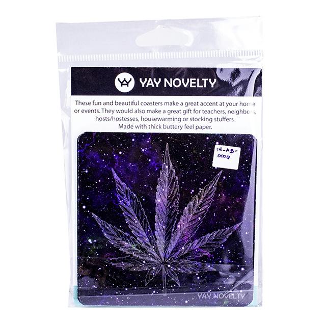 YAY NOVELTY: 4" DOUBLE-SIDED PAPER COASTERS 10 PACK