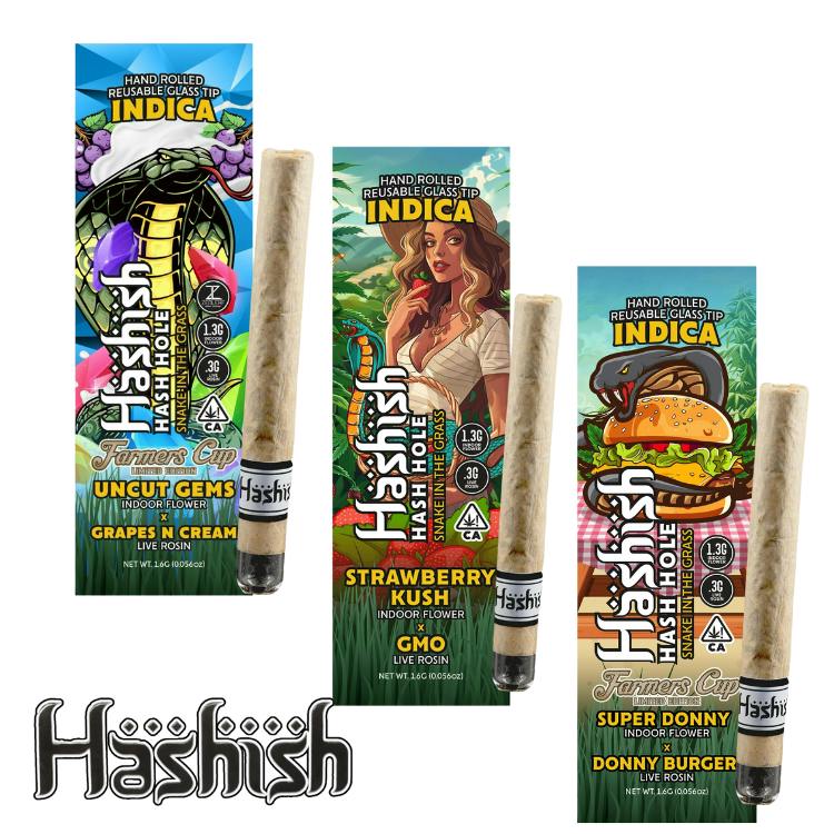 HASHISH: BUBBA'S GIRL X BANANA ZYRUP HASH HOLE 1.6G PREROLL