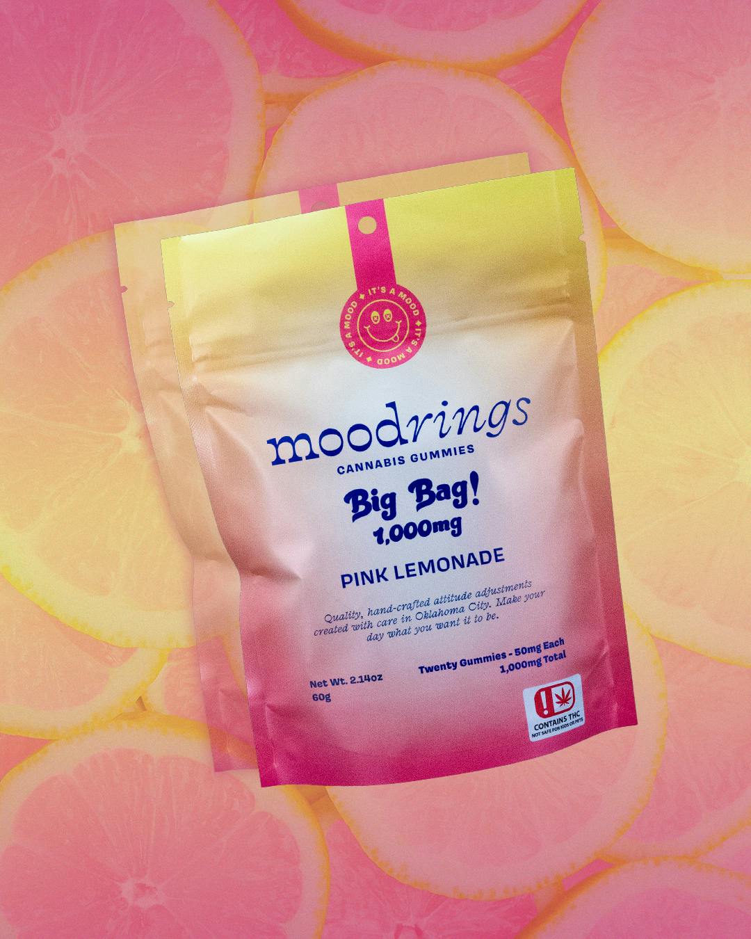 Raspberry - 500mg Mood Rings Gummies
