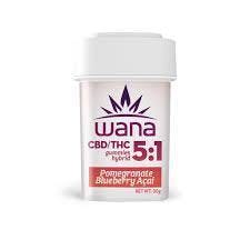Wana - 100mg Gummies - 5:1 THC:CBD - Pom Blueberry Acai (r)