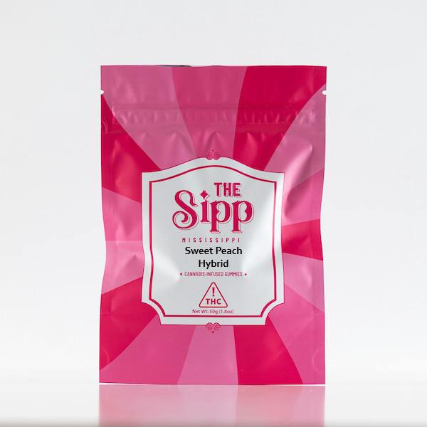 The Sipp | Sweet Peach Gummies - 100 mg - 10 Pack at River Remedy