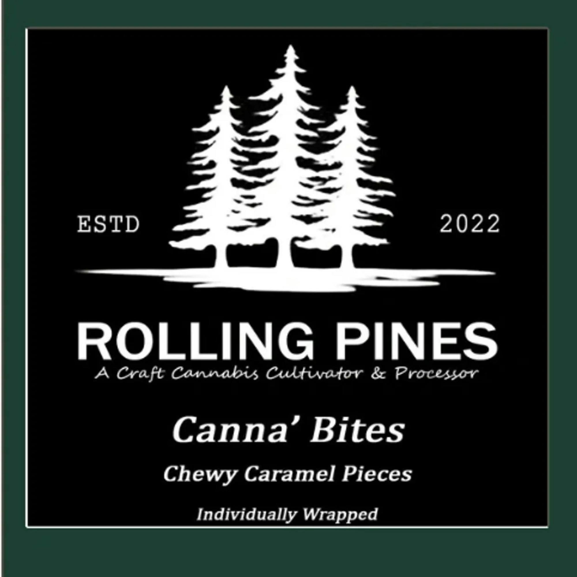 Rolling Pines | Caramel Bites - 450 mg - 30 Pack