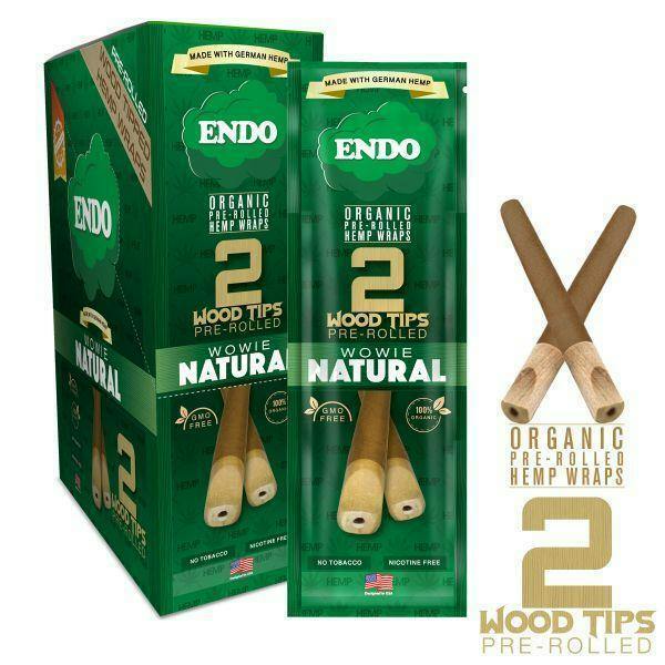 Endo | Organic Hemp Wrap with Wood Tips - One Size - 2 Pack
