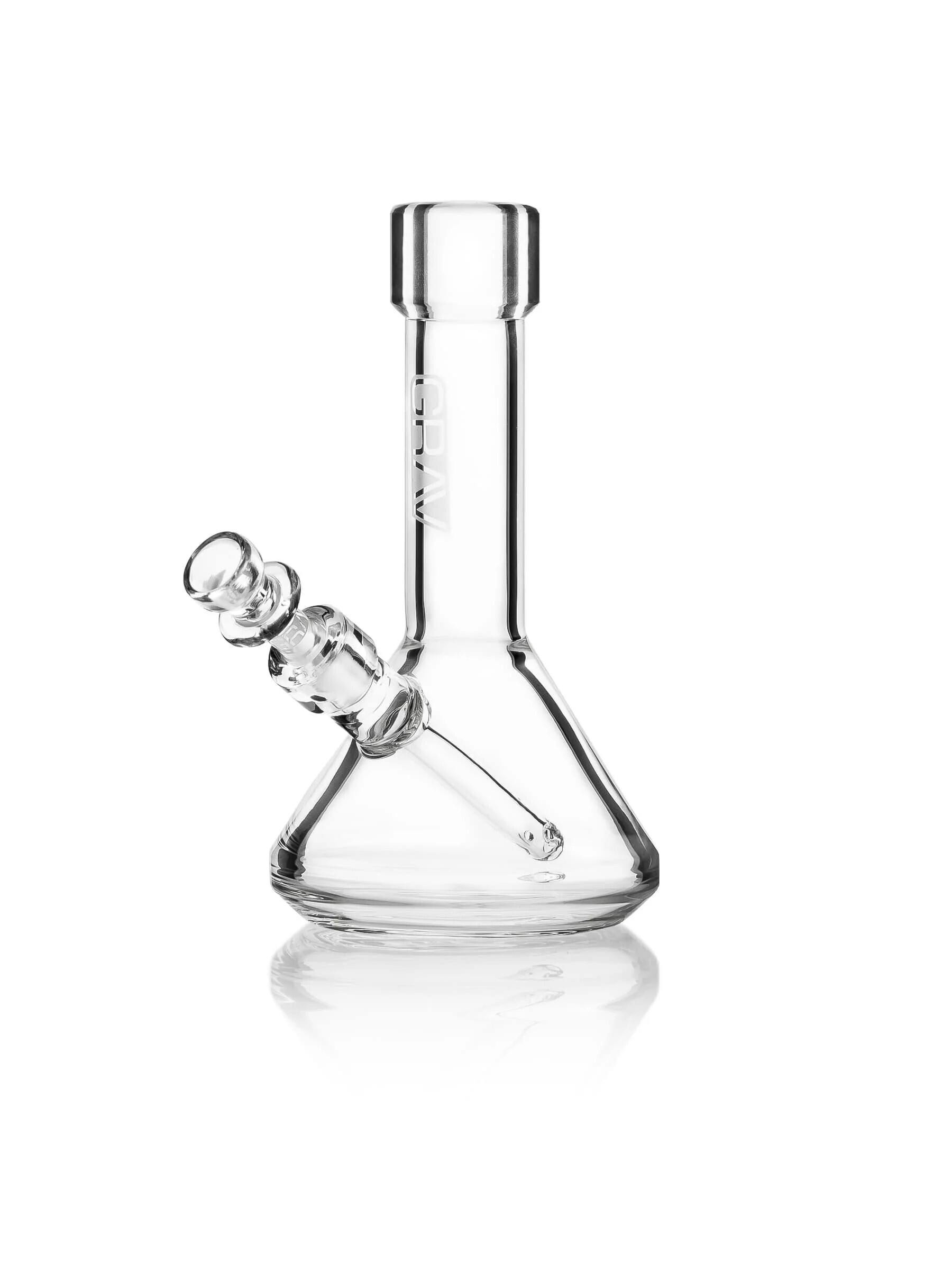 GRAV | SMALL CLEAR BEAKER BASE WATER PIPE