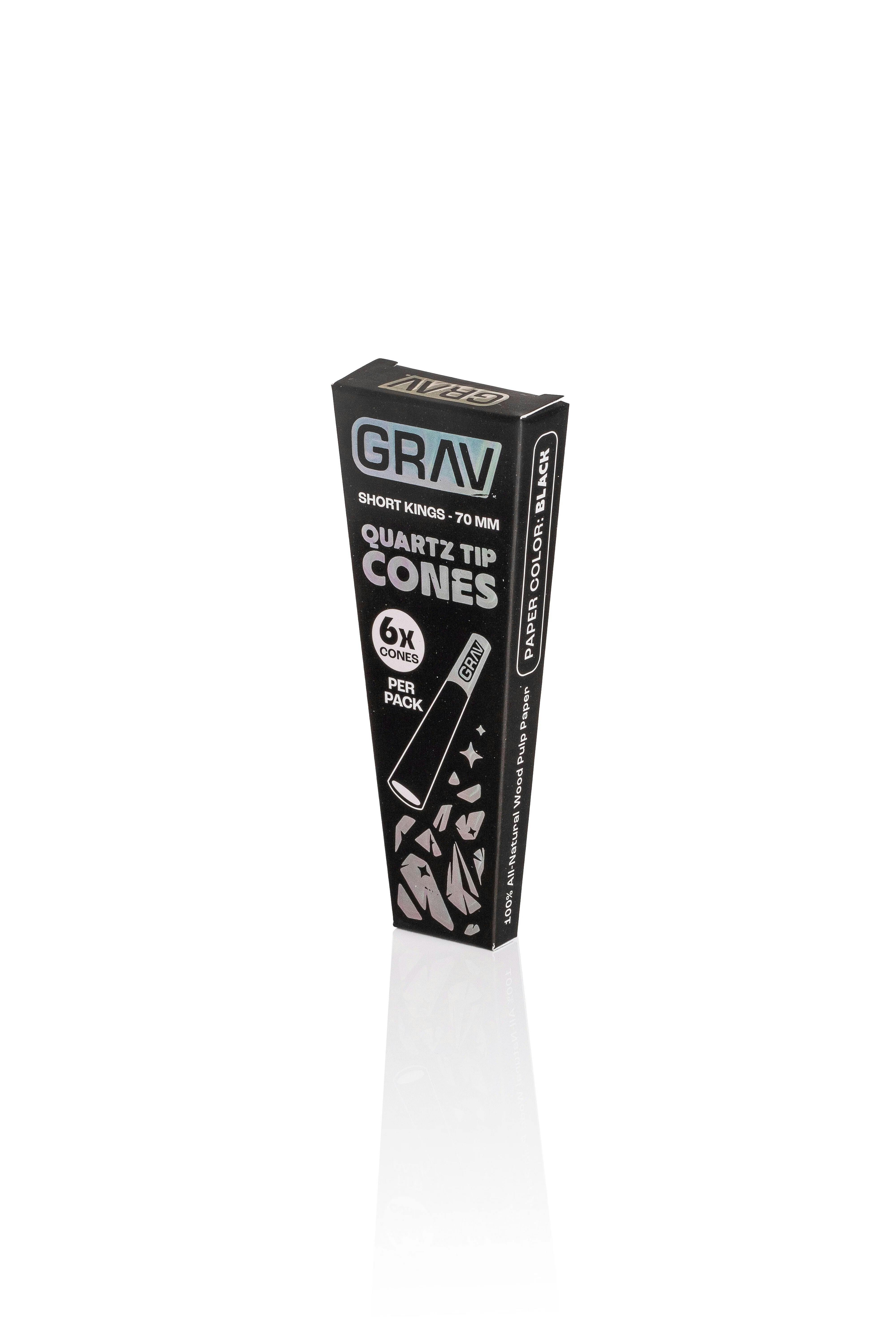 GRAV | Short King Quartz Tipped Cones | Black