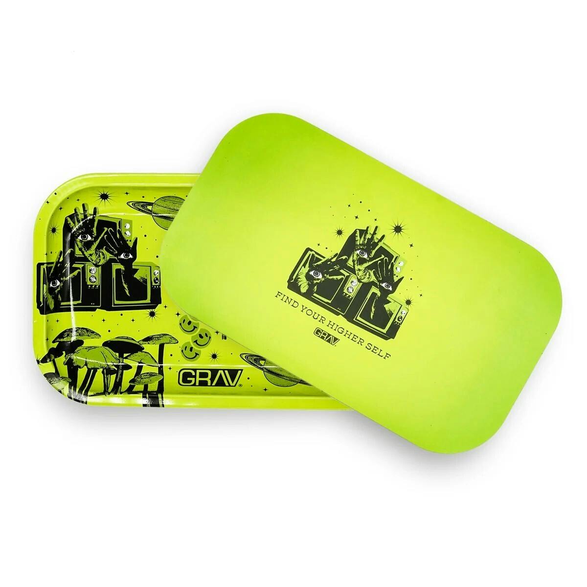 GRAV | Metal Rolling Tray w/ Magnetic Lid