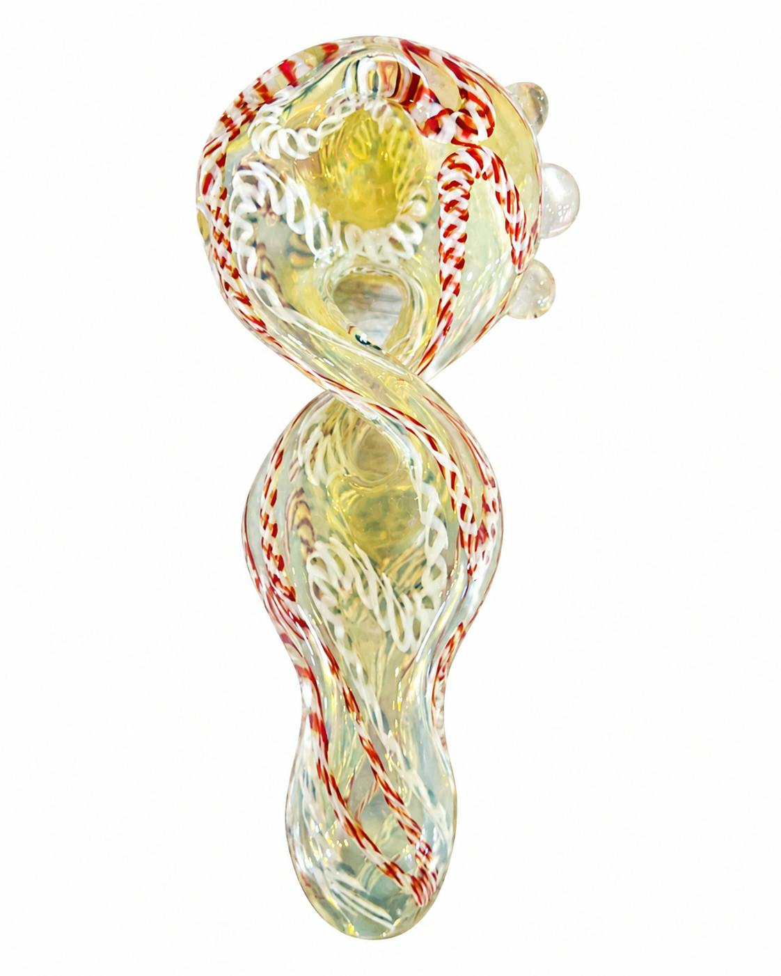 4.5" FRIT HEAD WITH RASTA TRAP HAND PIPE