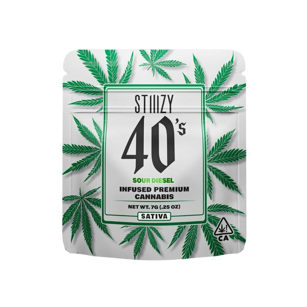 Sour Diesel — SOUR DIESEL 7G INFUSED 40'S PREMIUM FLOWER