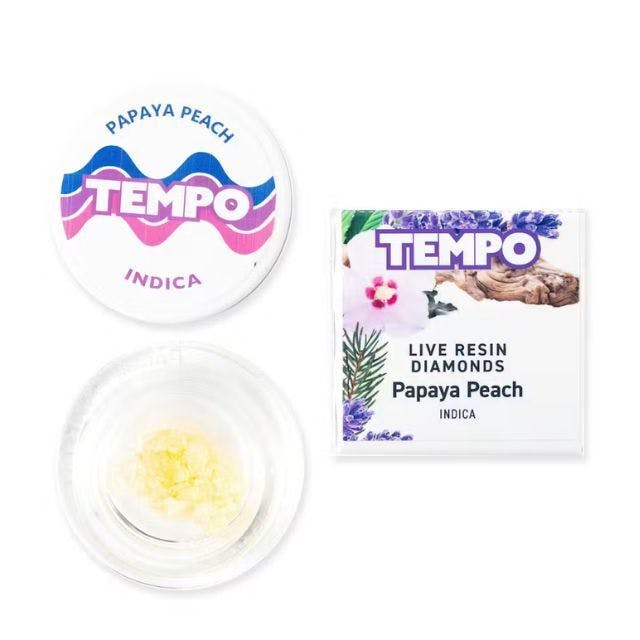 Papaya: Papaya Peach 1g Live Resin Diamonds