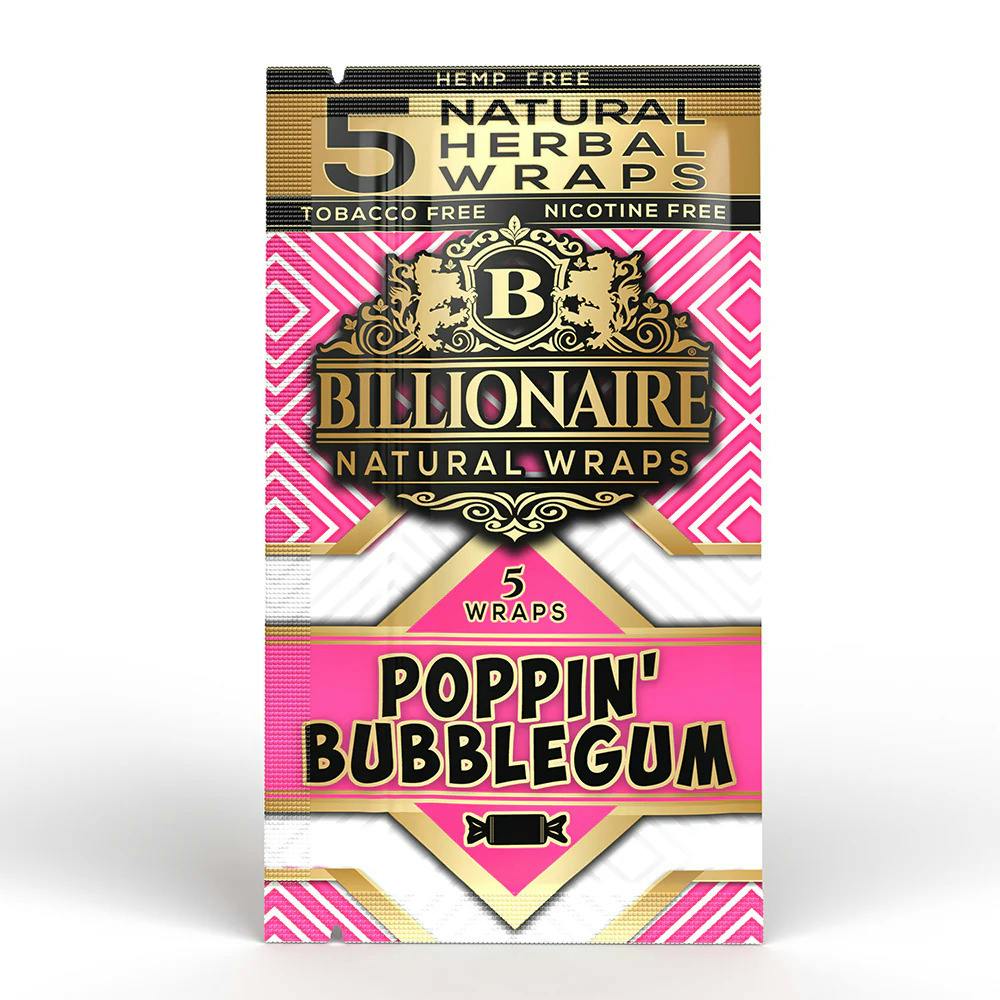 Poppin' Bubblegum Herbal Hemp Wraps 5-pack