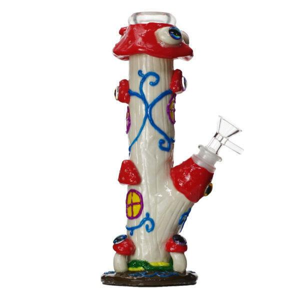 Glass Water Pipe Mushroom House | 10in