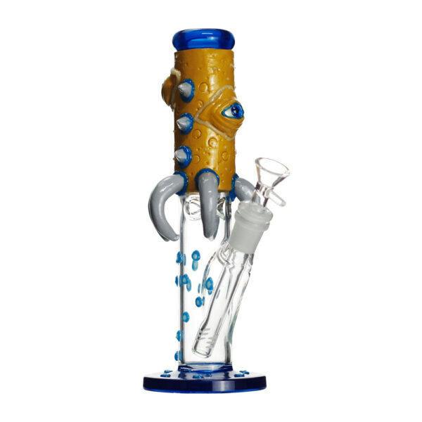 Glass Water Pipe With Clay 10in (MONSTER DESIGN)