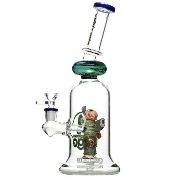 Biigo Glass Water Pipe w/ Perc Monster Eye Design 11in