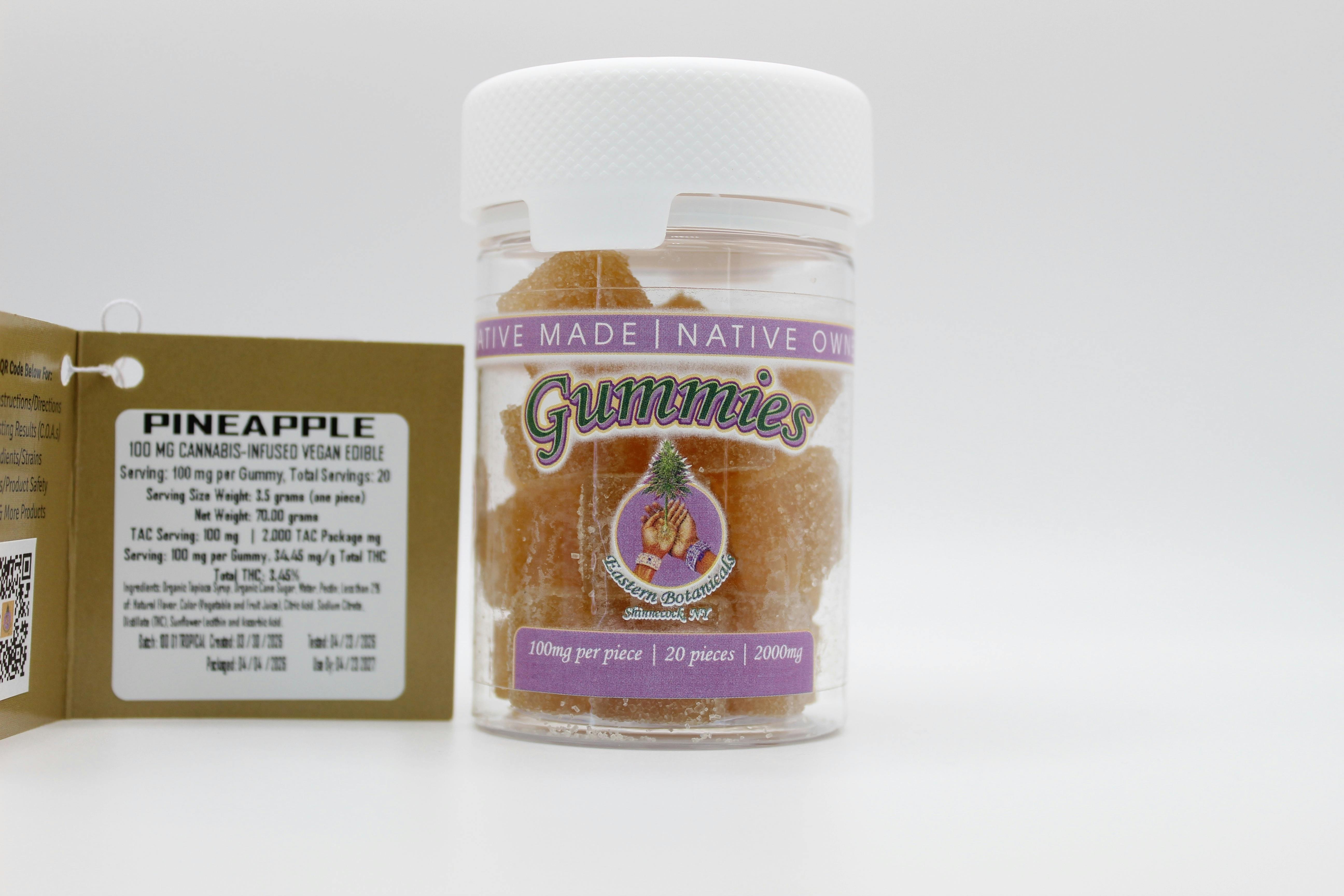 Eastern Botanicals | Pineapple | 2000mg Gummies | 100mg 20ct