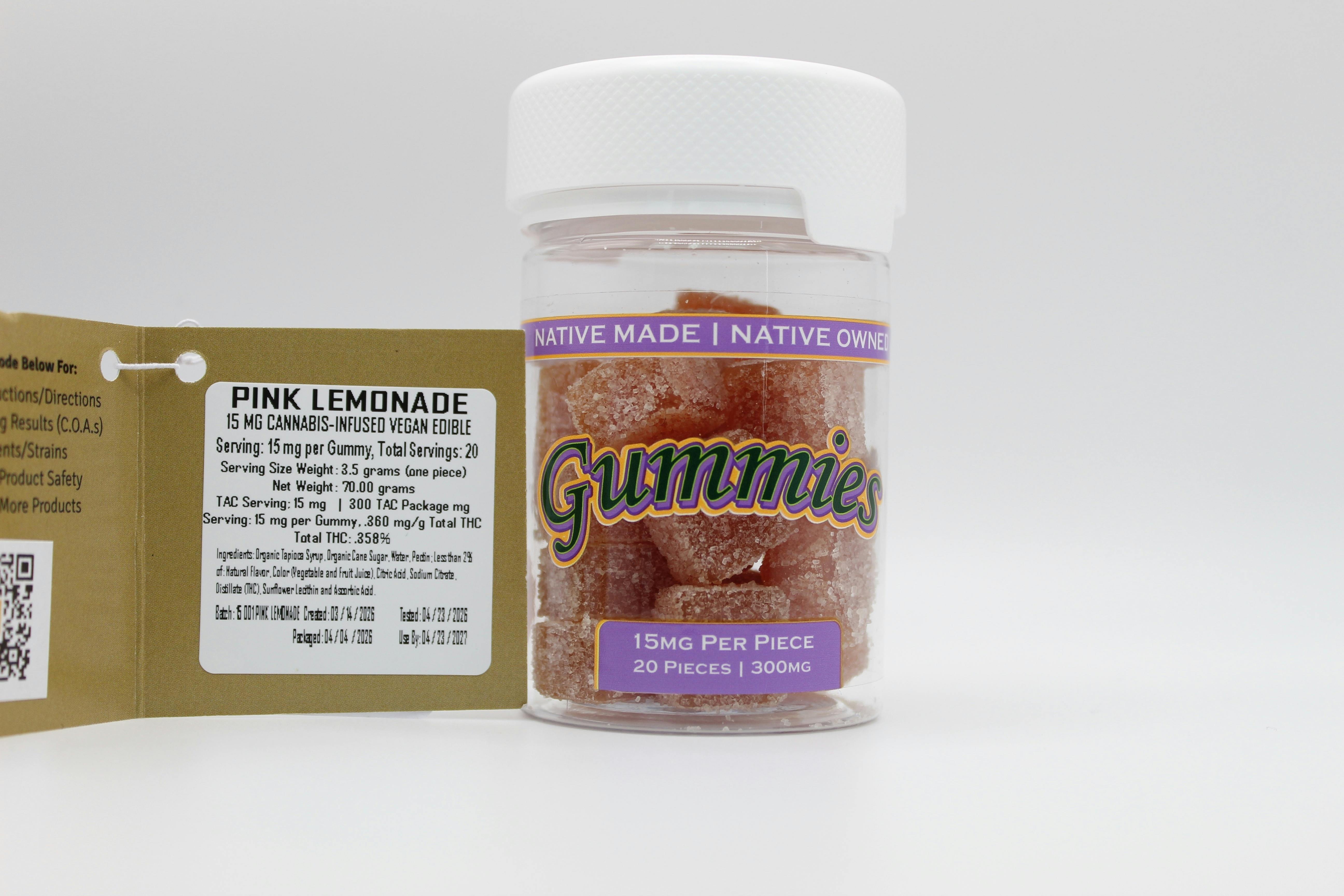 Eastern Botanicals | Pink Lemonade | 15mg Fast-Acting Gummies 20ct