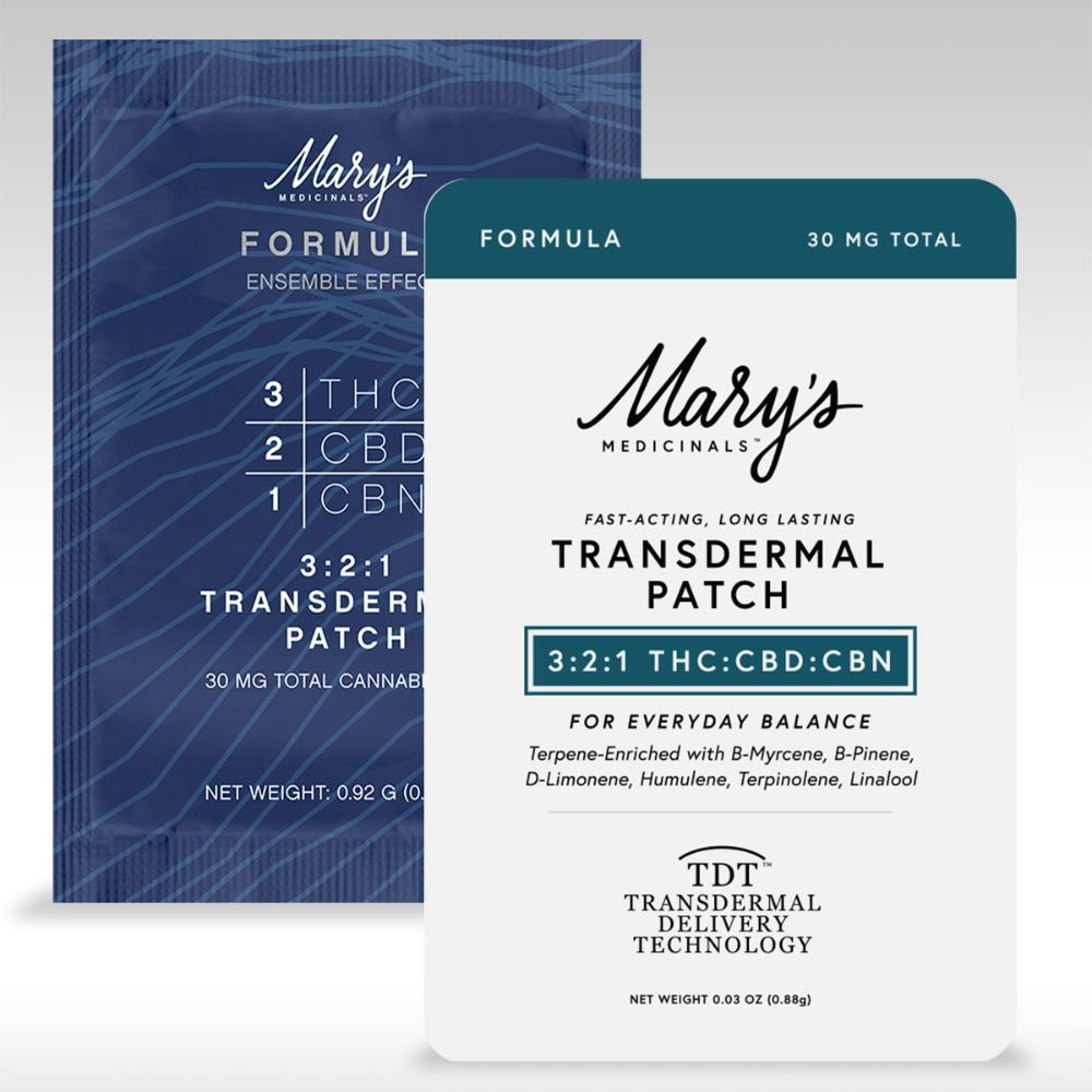Formula 3:2:1 THC:CBD:CBN (15mg THC/10mg CBD/5mg CBN) | Mary's Medicinals - Transdermal Patch
