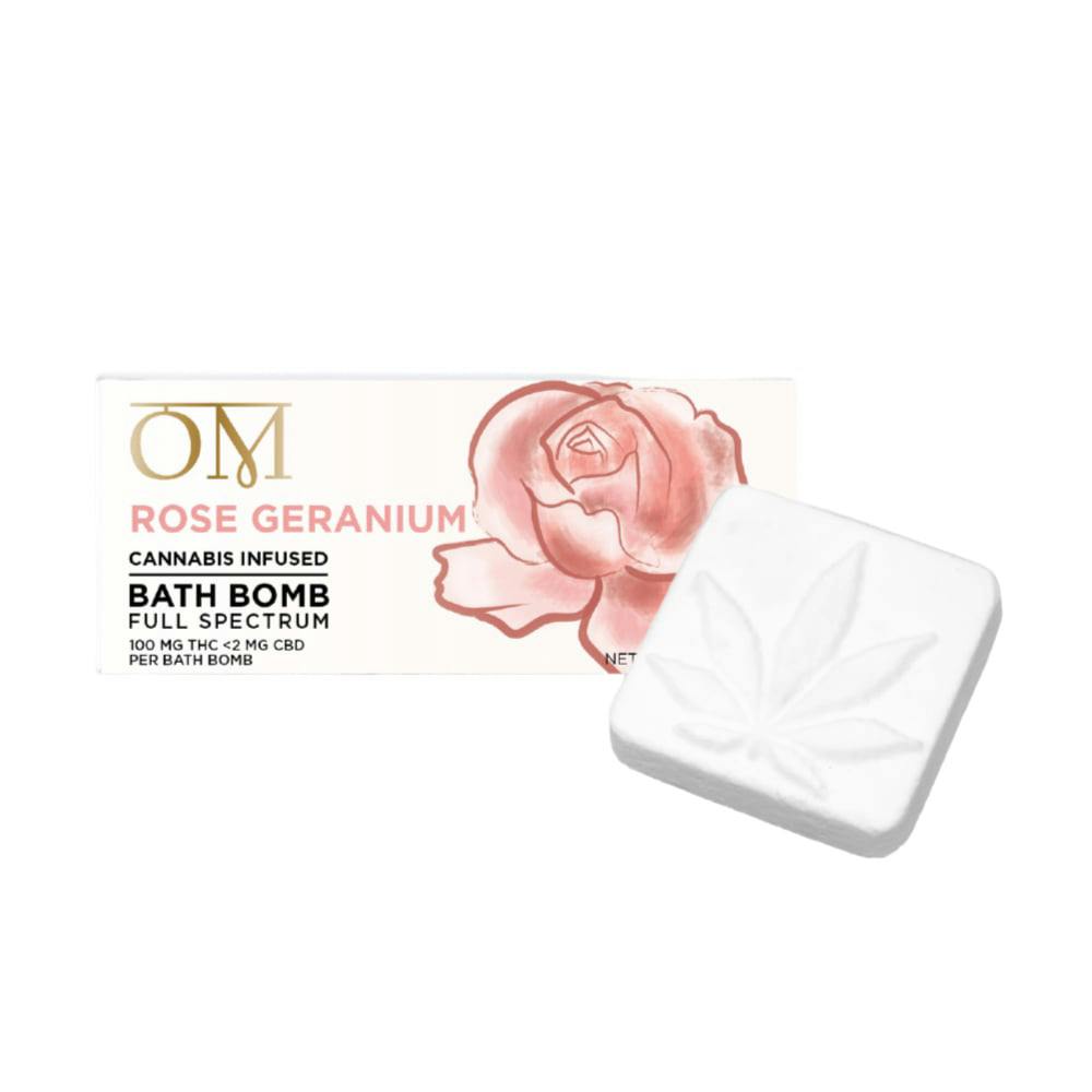 Rose Geranium (100mg) | OM - Bath Bomb