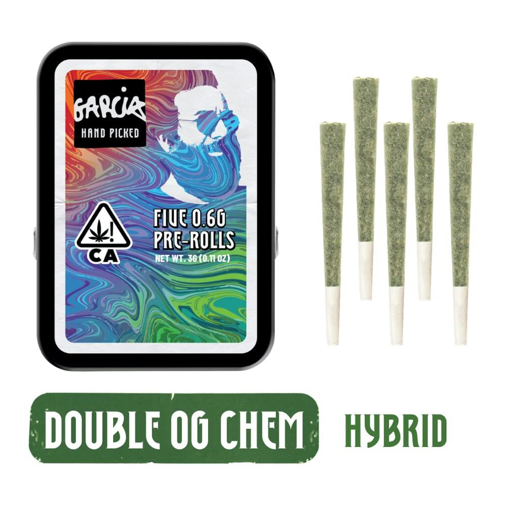 Double OG Chem [.6g] | Garcia Hand Picked - 5 Pack Pre Roll