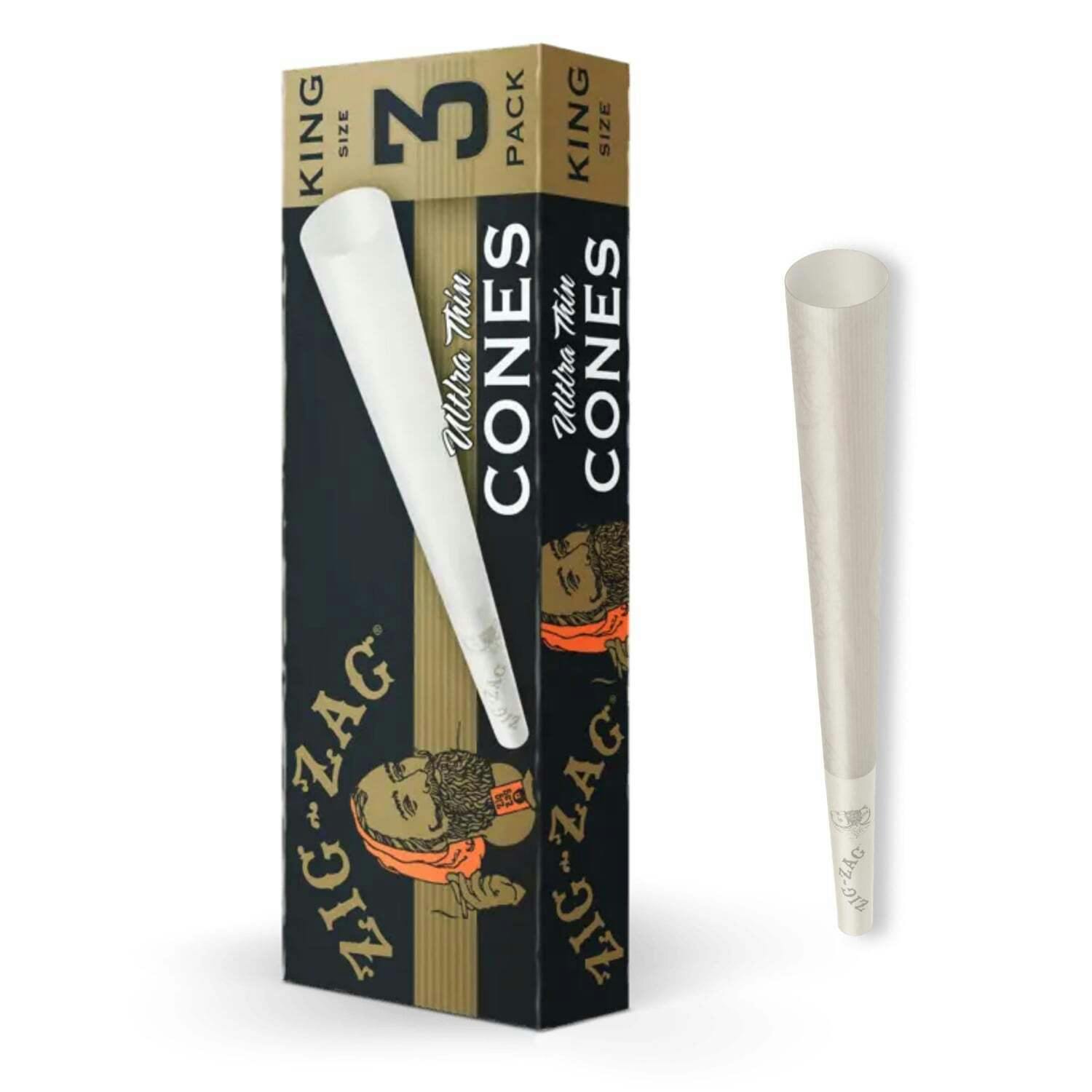 Ultra Thin Cones - King [3pk] | Zig-Zag - Pre-Rolled Cones