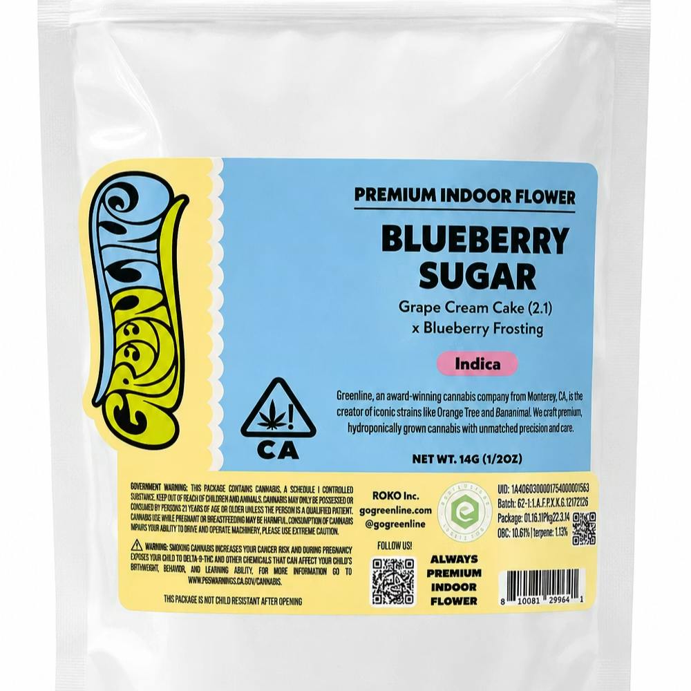 Blueberry Sugar [1.8g]: Greenline - Flower