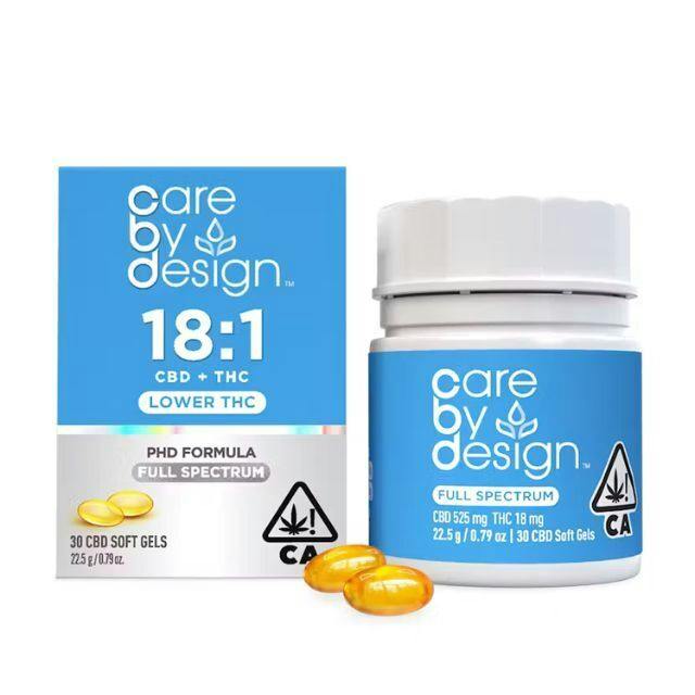 18:1 Soft Gels, 30 count | Care By Design - Softgel Capsules
