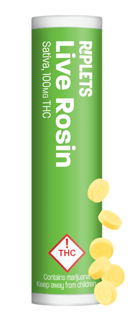 Sativa (S) - 100mg Live Rosin Tablets - Riplets